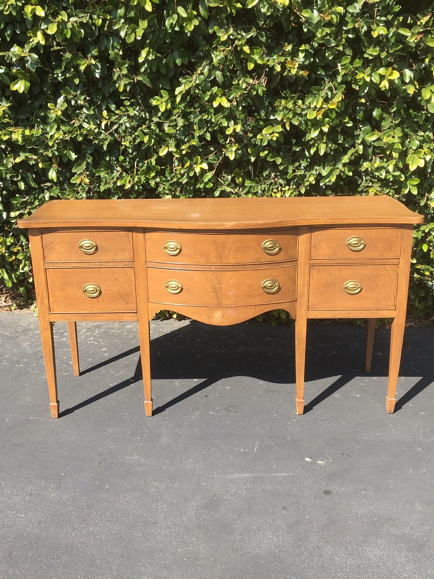 Vintage Buffet Server, Antique Hepplewhite Credenza, Vintage Federal Sideboard