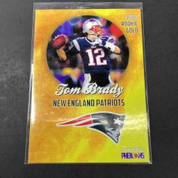 Tom Brady 2000 Rookie Gold New England Patriots Trading Card