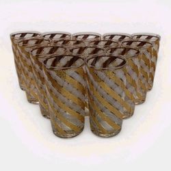 Vintage Culver 22k Highball Barware Set Of 14 $300 OBO