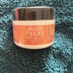 Hair Treat made with Vegetable Keratin + Castor Oil. Made for Curls, Coils Hair Overnight Conditioning Hydrating Hair Treatment & Mask