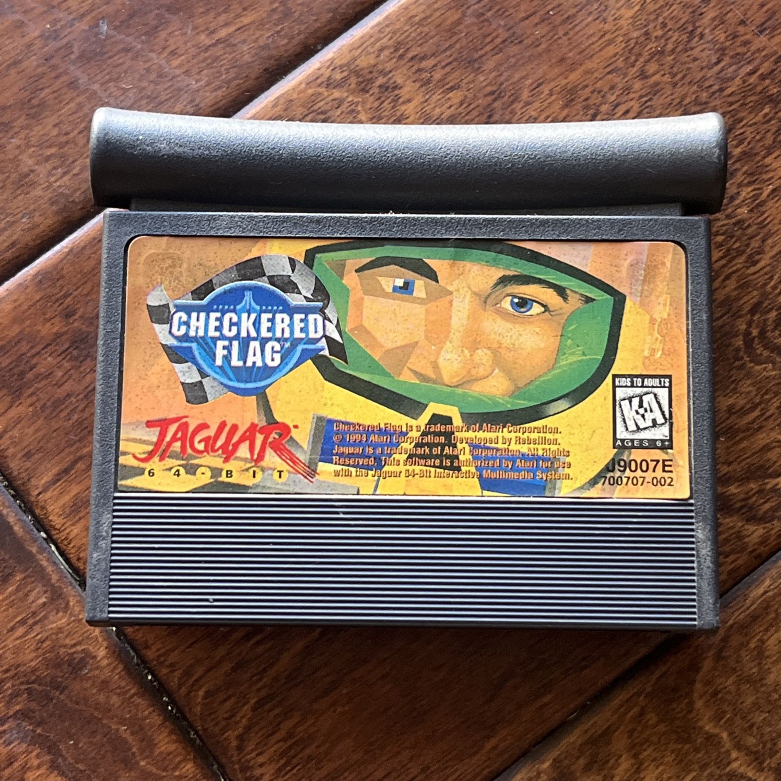 Checkered Flag - Atari Jaguar - Authentic Video Game Cart Only