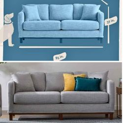 Gap Sofa  NEW GRAY CUSHION SEATS