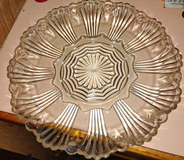 VINTAGE | Anchor Hocking Clear Glass Deviled Egg Tray