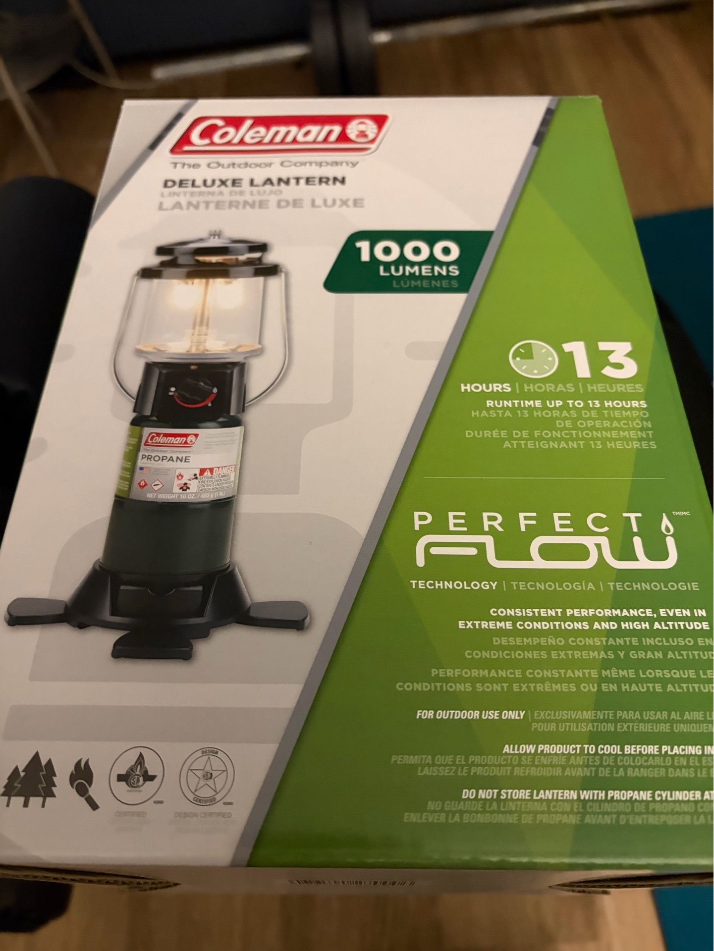 Brand new camping lantern, never used, still in original box.