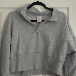 Grey half zip