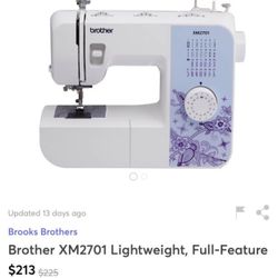 Brother Sewing Machine Used Twice $100