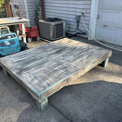 Real Wood Custom Bedframe (Queen)