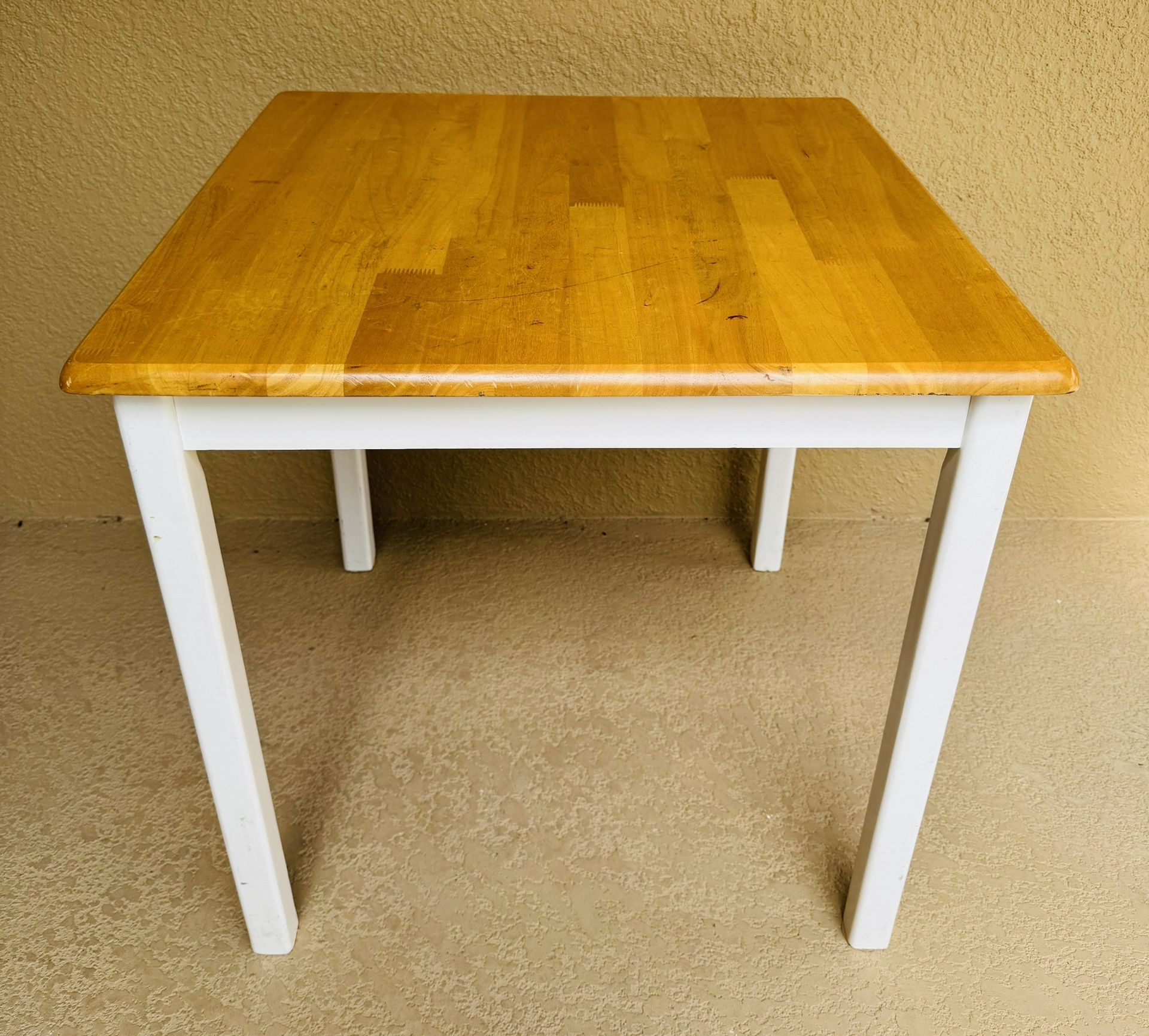 30” Wooden Square Table - Kitchen Dining Etc - 29.5” tall $20 