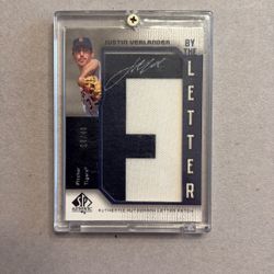 Justin Verlander - Rare Autographed By The Letter BL-JV Upper Deck 2006