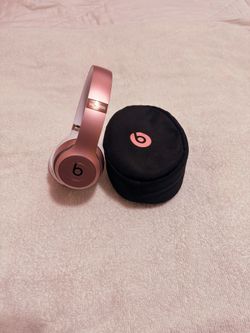 Rose Gold Beats By Dre Solo 3 wireless Headphones