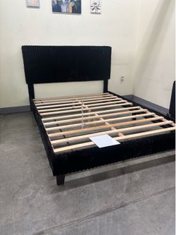 Queen size bed frame with mattress