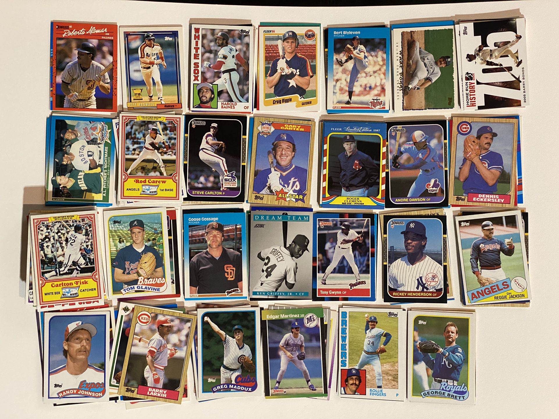 Hall of Fame Baseball Card Collection