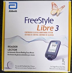 New FreeStyle Libre 3 Reader/Glucose Monitor