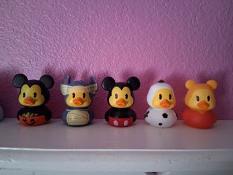 Disney rubber ducks& beanie babies