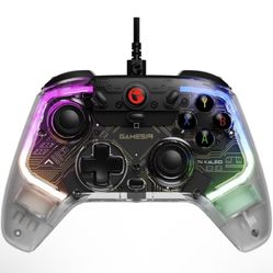 GameSir T4 Kaleid Transparent PC Controller, Wired Gaming Controller