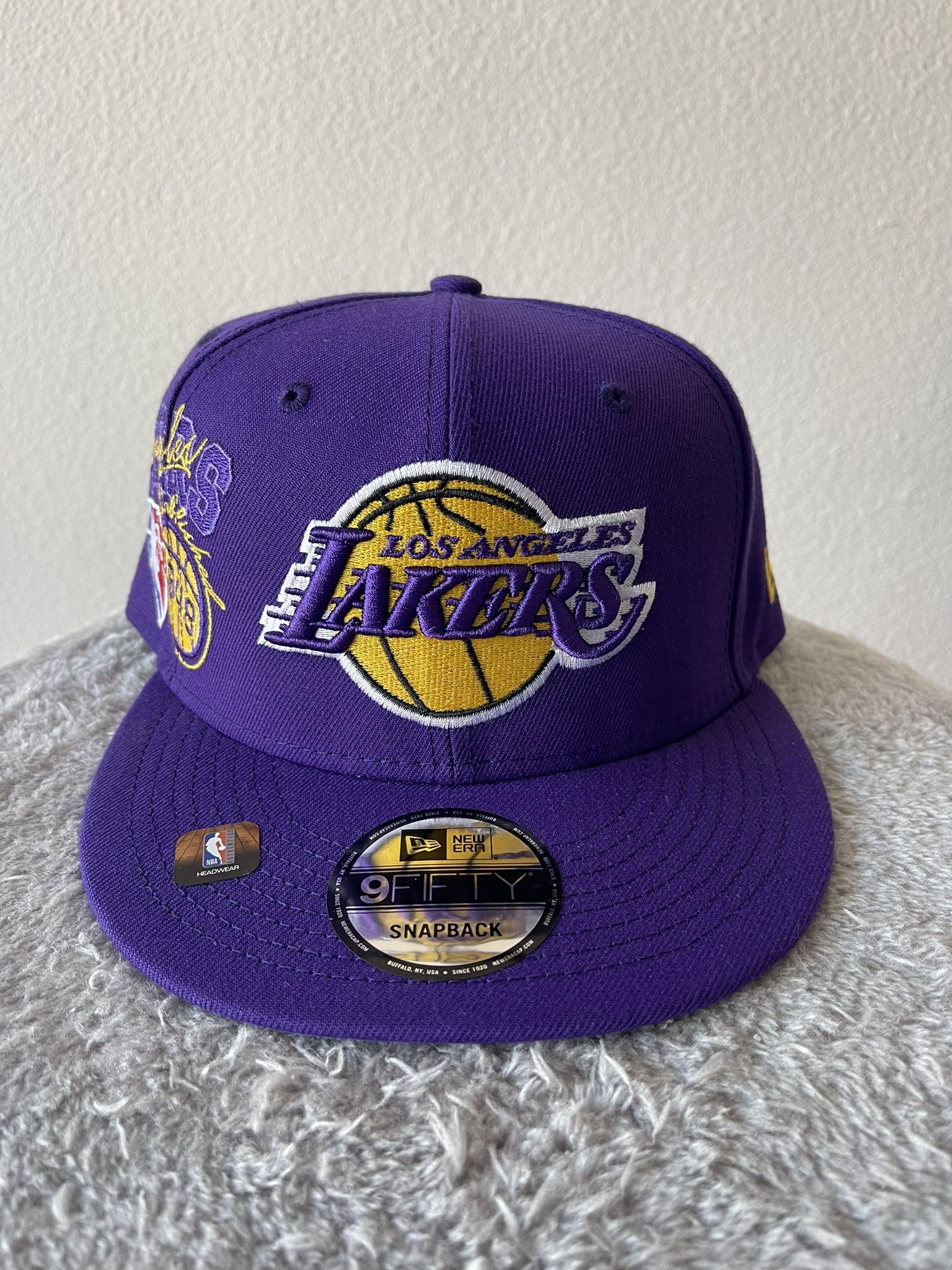 Los Angeles Lakers New Era 9FIFTY 2022 Back Half Snapback Purple/Gold