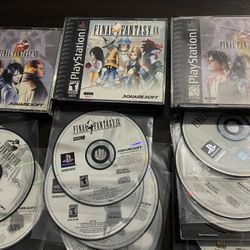 Lot Of 3 Final Fantasy Games For Playstation 1