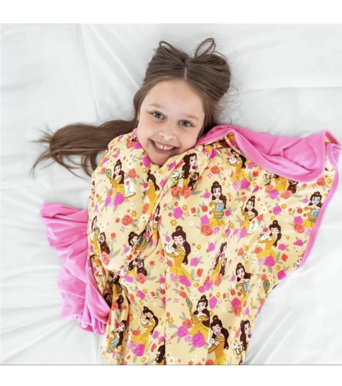 New Little Sleepies Disney Belle Beauty & the Beast Cloud Blanket