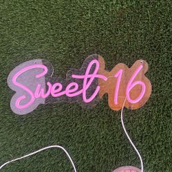 Sweet 16 Sign LED