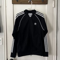 Adidas Originals Track Jacket – Black with White Stripes