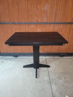 Small Black Dining Side Table for Two