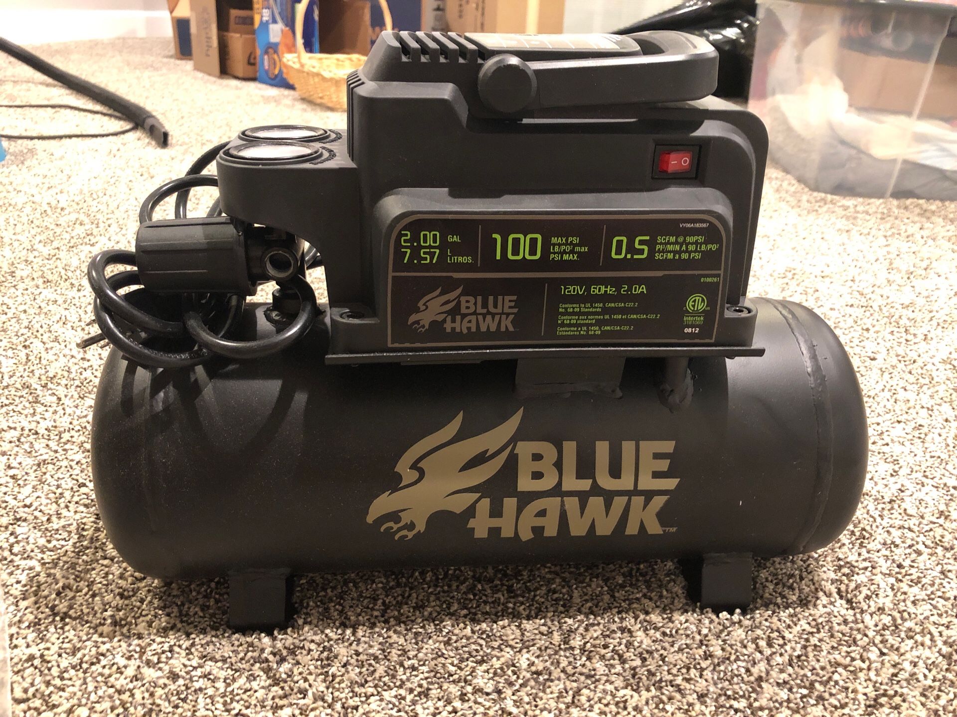 Blue Hawk air compressor (2 gal) for Sale in Philadelphia, PA OfferUp