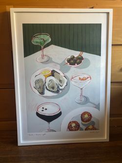 Martini & Arancini Night Fine Art Framed Print Amelia Jayne