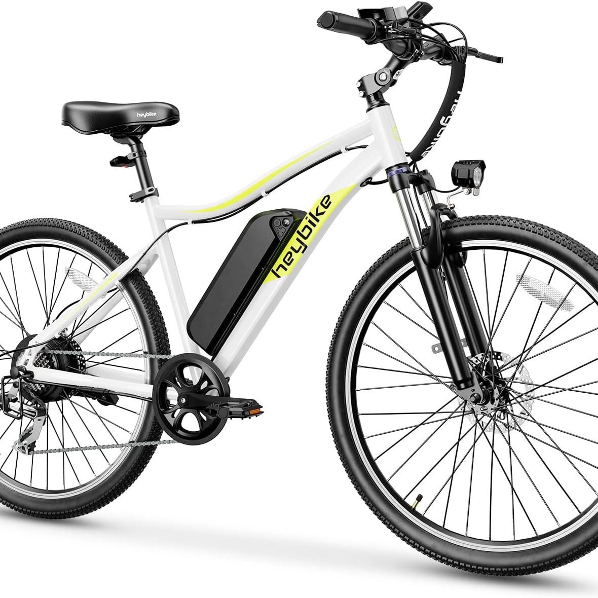 Electric Bike for Adults with 500W Motor, 22mph Max Speed, 600WH Removable Battery Ebike, 27.5" Electric Mountain Bike with 7-Speed and Front Suspensi