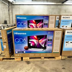 HD227 55QD6 55” Hisense smart 4k Qled hdr tv 