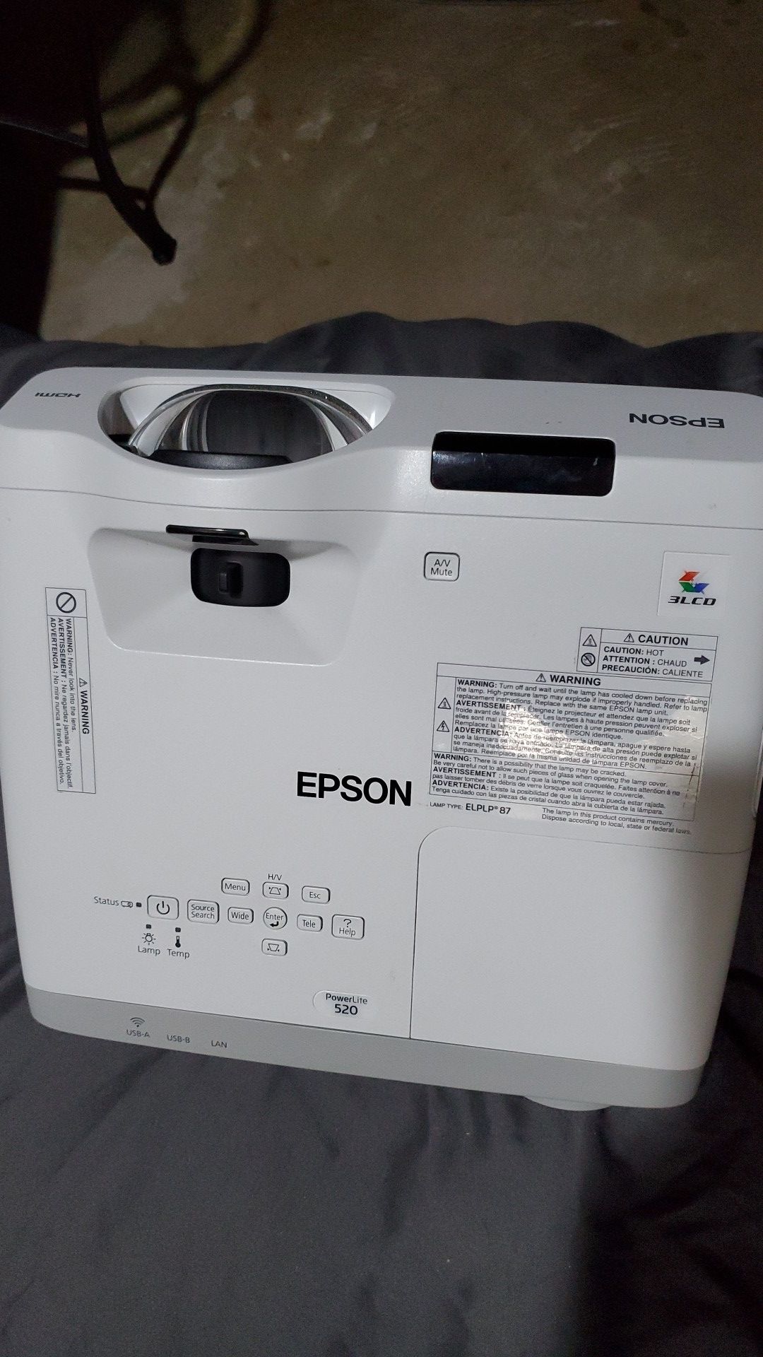 Top of the line EPSON projector