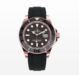Rolex Yacht-Master 40 126655 Everose Gold Black Dial Oysterflex Bracelet