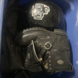 Motor Cycle Helmets And Various Parts 