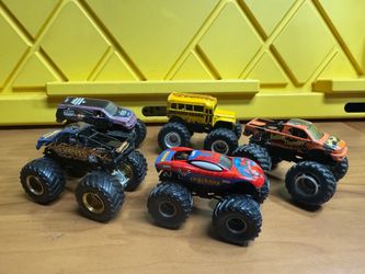 Lot of Monster Trucks Used Toys
