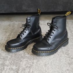 Dr. Martens 1460 Bex Squared Smooth Leather Lace-Up Combat Unisex Boots 11M 12W