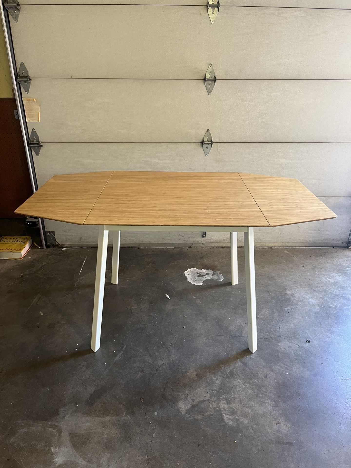 IKEA Bamboo And Metal Kitchen Table PS 2012