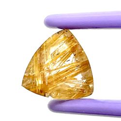 Genuine 6.3ct  Rutilated Quartz Gemstone 