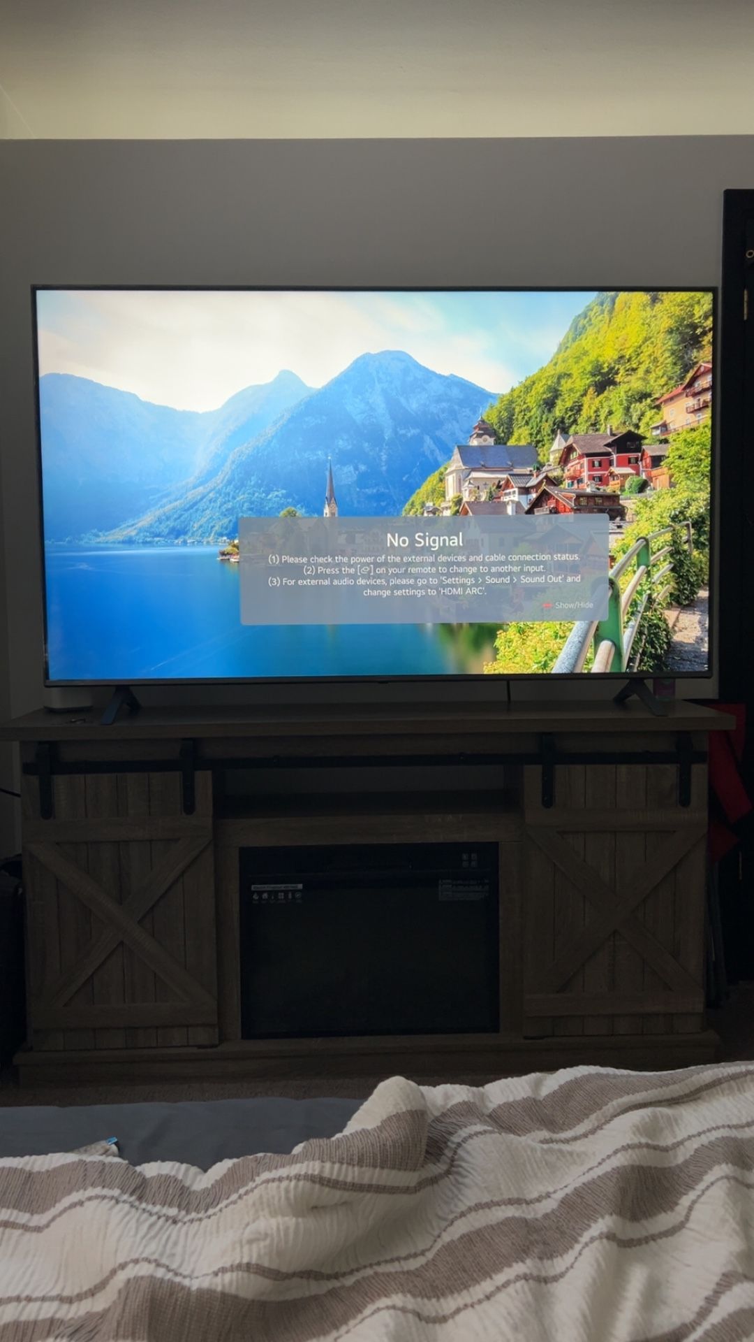 70” LG Tv And Tv Stand