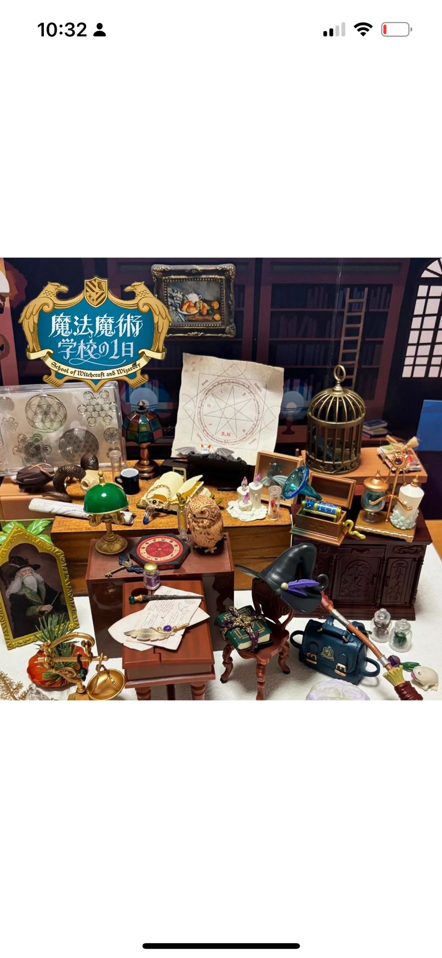 Re-ment Miniature Witch school of witchcraft and wizardry All 6types 1set Box