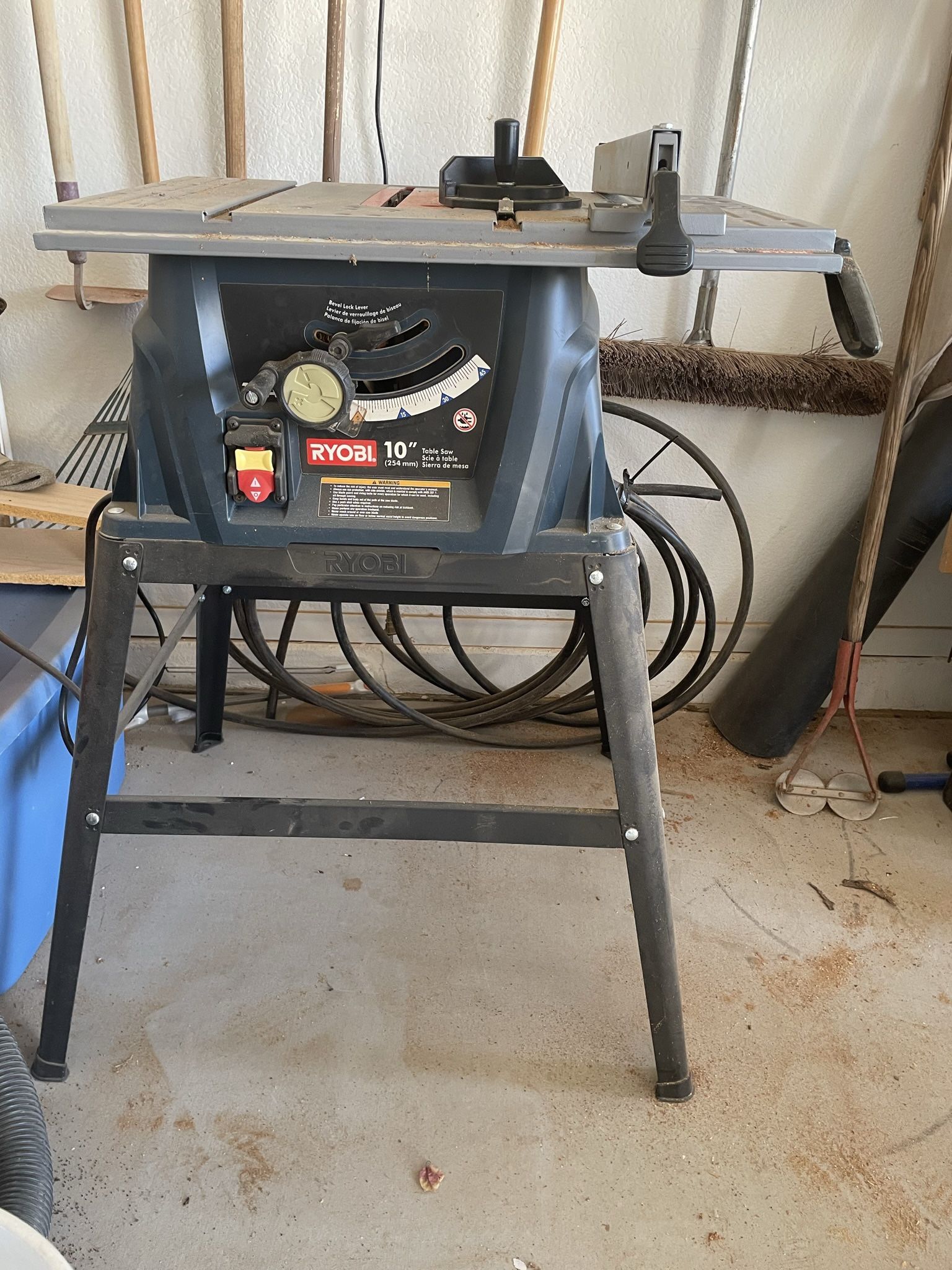 RYOBI 10” table Saw And Stand for Sale in Chandler, AZ OfferUp