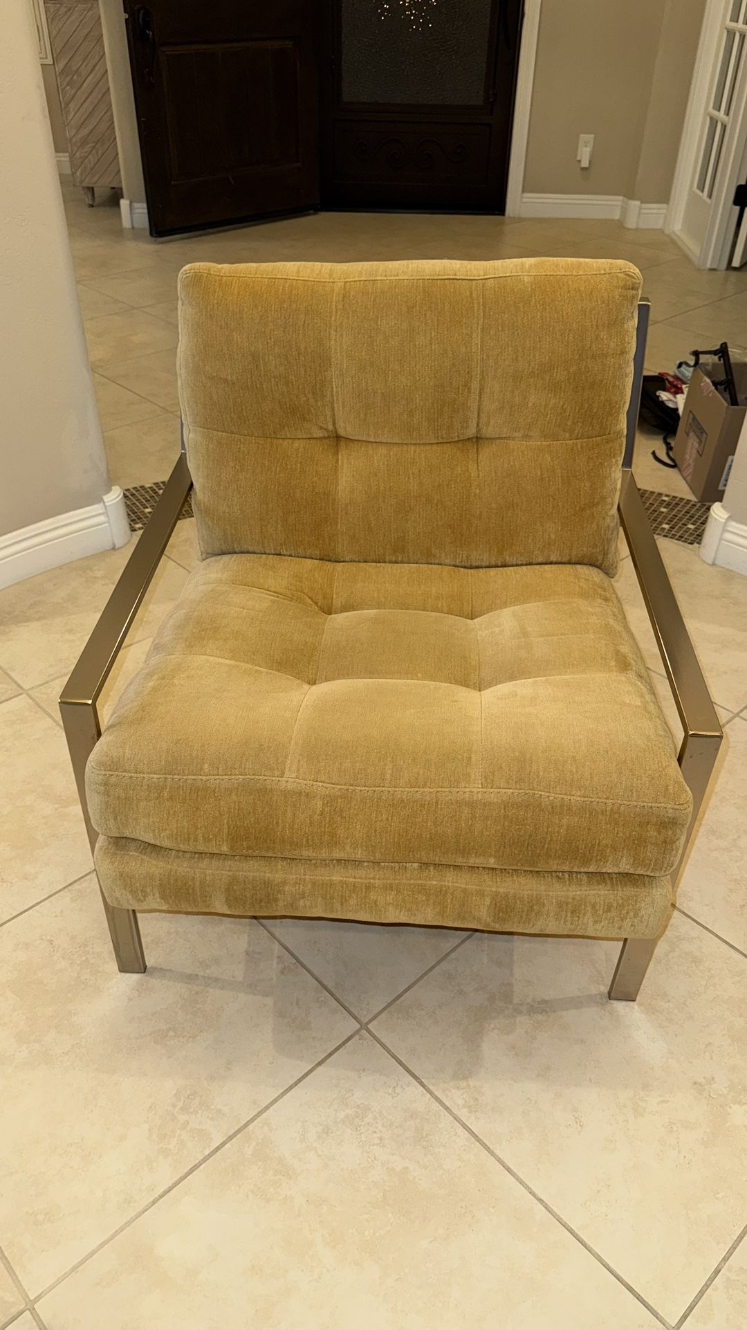 MCM Metal Accent Chair
