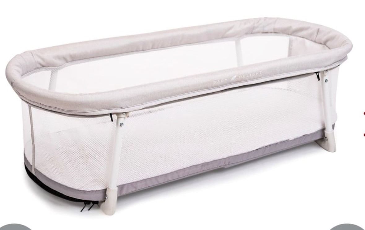 Baby Delight Snuggle Nest Bassinet, Portable Baby Bed, For Infants 0 – 5 Months, Driftwood Grey Open box item INVENTORY NUMBER: 101