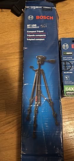 Bosch compact tripod and self leveling cross line laser