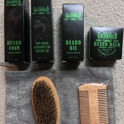 Goldworld 7-Piece Men's Beard Care & Grooming Kit