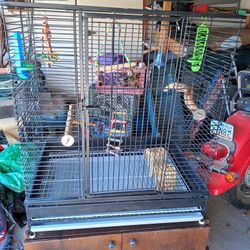 Used Bird Cage,  4.7ft Tall, 2.11ft Wide, 2ft Front To Back