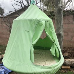 Hanging Tent Swing for Kids | Tree Swing, Air Fort, or Outdoor Playhouse