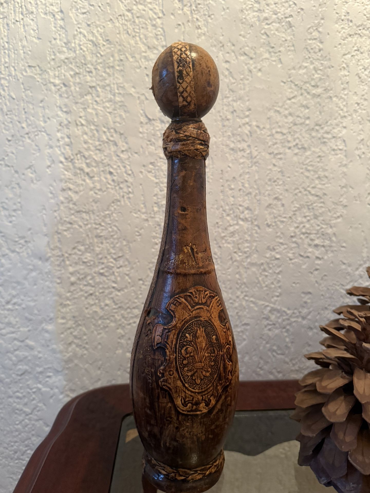 Leather Italian decanter bottle
