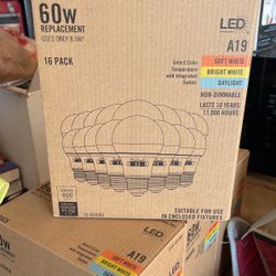 16 Pack -60W Replacement LED Light bulbs