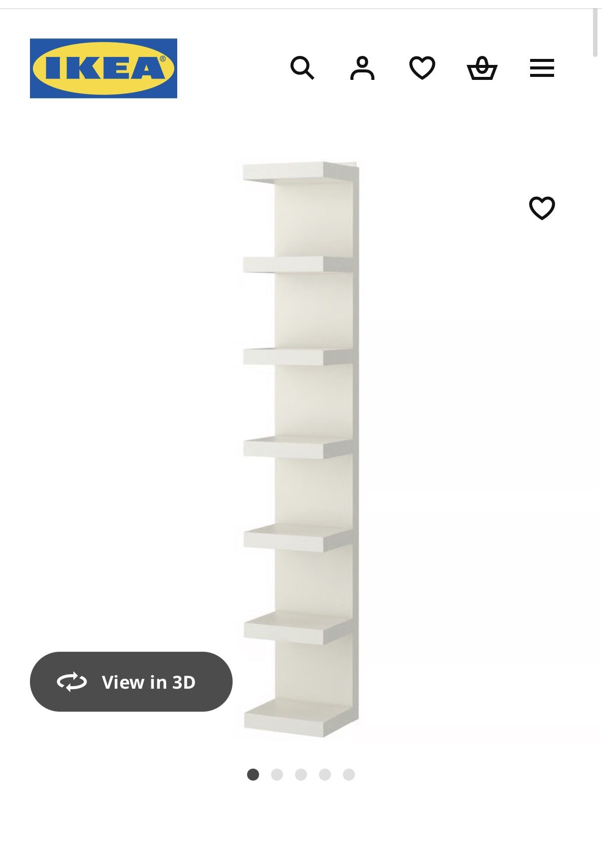 IKEA Lack Floating Bookshelves