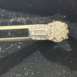 10k  White Gold Neil Lane Design Diamond Ring