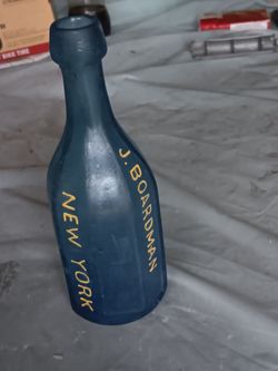 Rare 1850 jboardman newyork cobalt blue